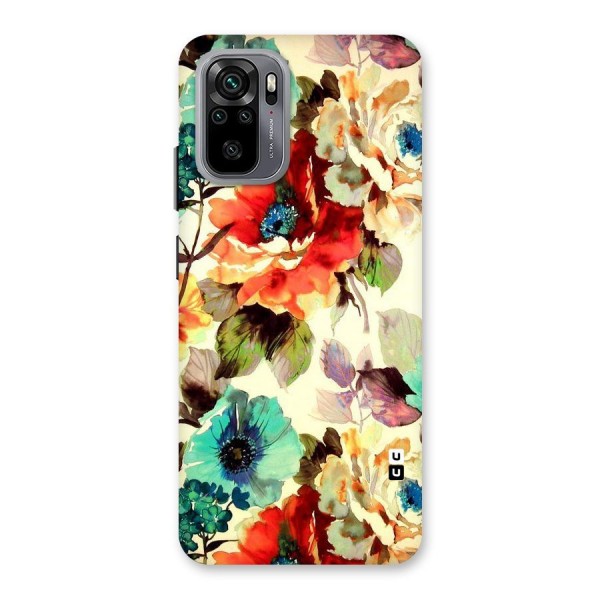 Artsy Bloom Flower Back Case for Redmi Note 10