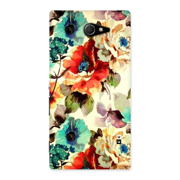 Artsy Bloom Flower Back Case for Sony Xperia M2