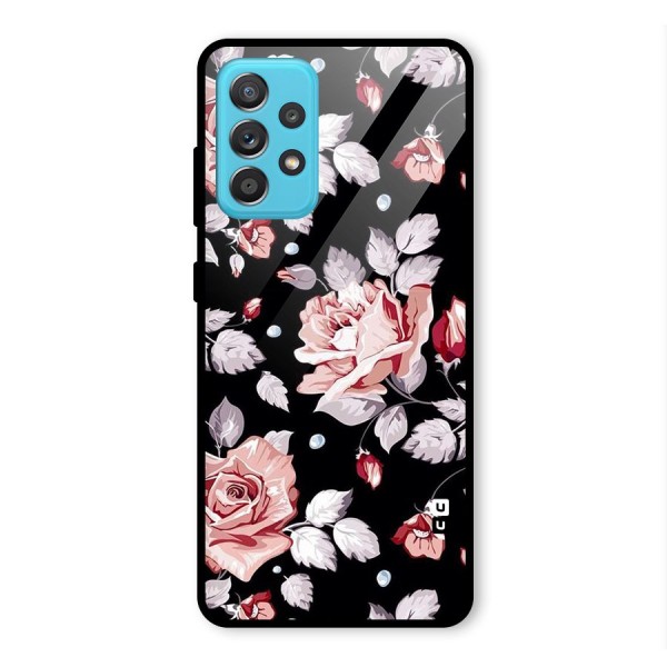 Artsy Floral Glass Back Case for Galaxy A52