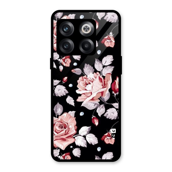 Artsy Floral Glass Back Case for OnePlus 10T