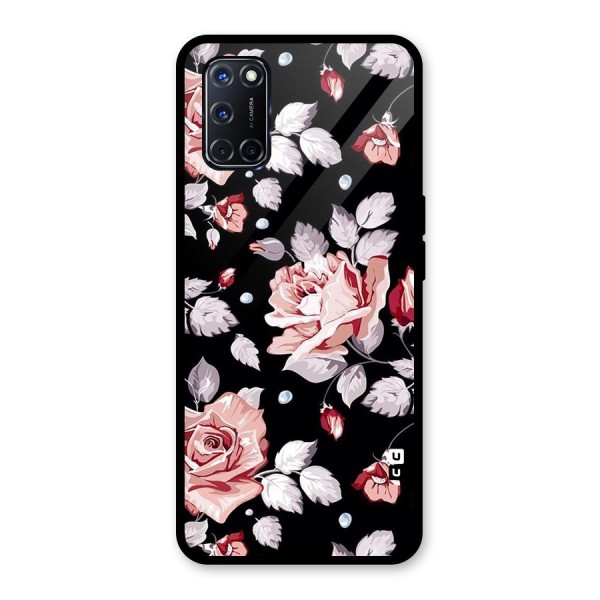 Artsy Floral Glass Back Case for Oppo A52