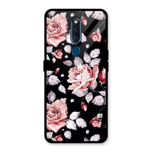 Artsy Floral Glass Back Case for Oppo F11 Pro