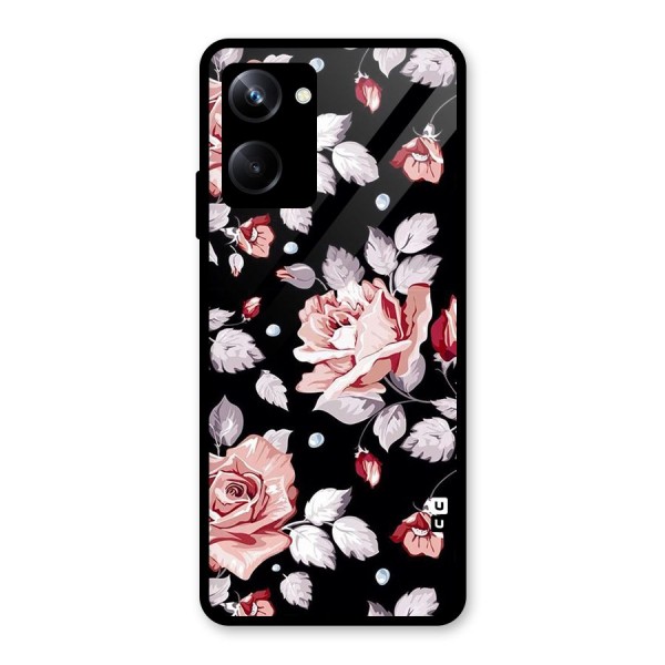 Artsy Floral Glass Back Case for Realme 10 Pro