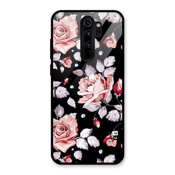 Artsy Floral Glass Back Case for Redmi Note 8 Pro
