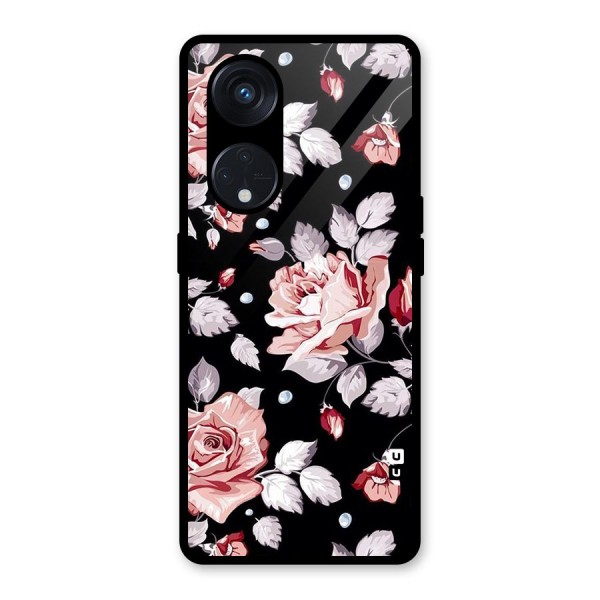 Artsy Floral Glass Back Case for Reno8 T 5G