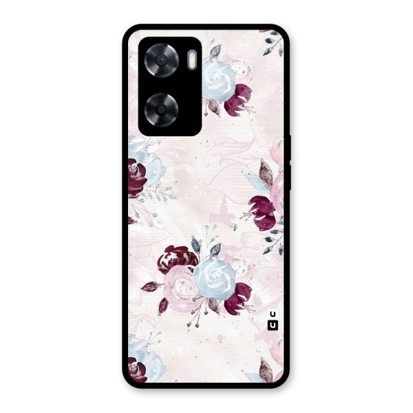 Artsy Florasy Glass Back Case for Oppo A57 2022