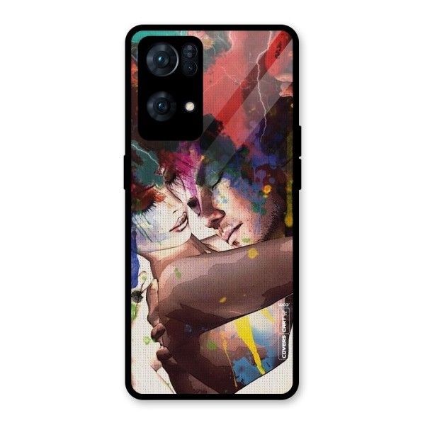 Artsy Romance Glass Back Case for Oppo Reno7 Pro 5G