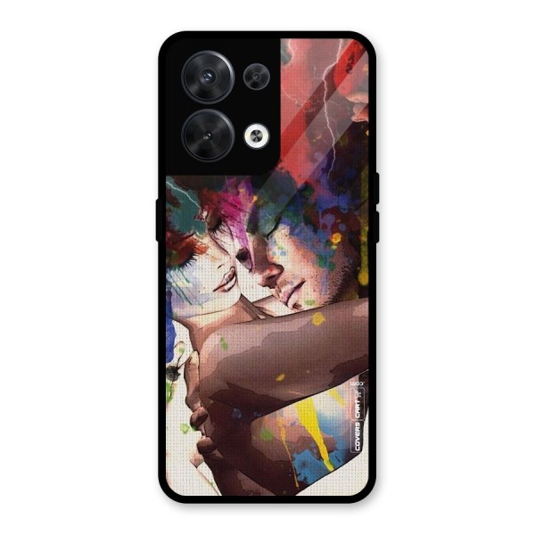 Artsy Romance Glass Back Case for Oppo Reno8 5G