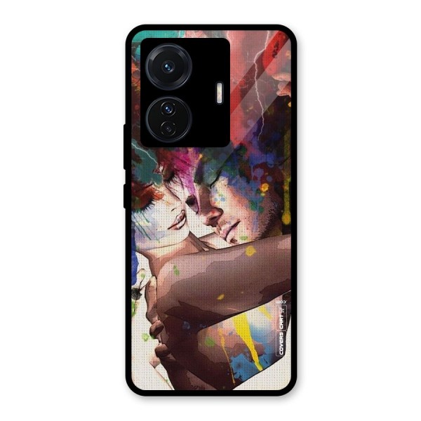 Artsy Romance Glass Back Case for Vivo T1 Pro