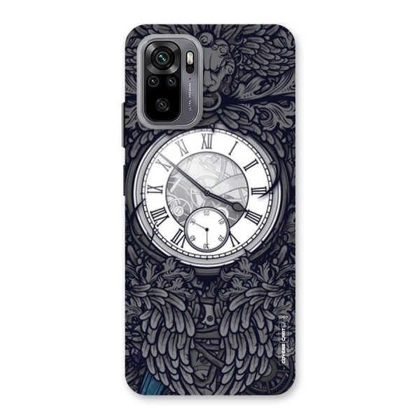 Artsy Wall Clock Back Case for Redmi Note 10