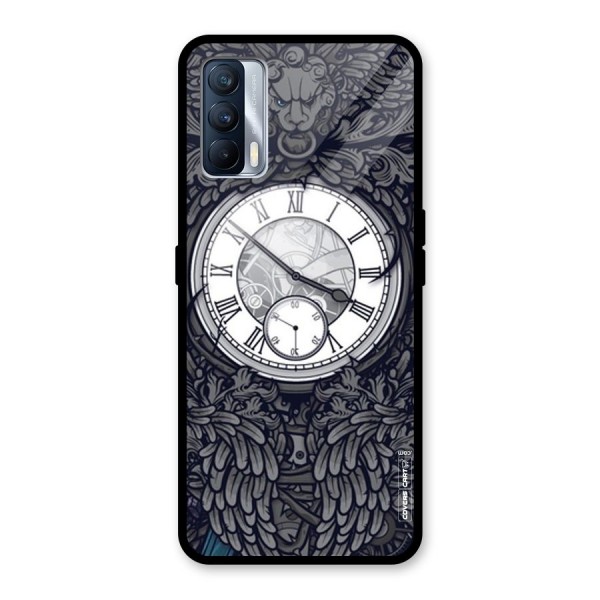 Artsy Wall Clock Glass Back Case for Realme X7