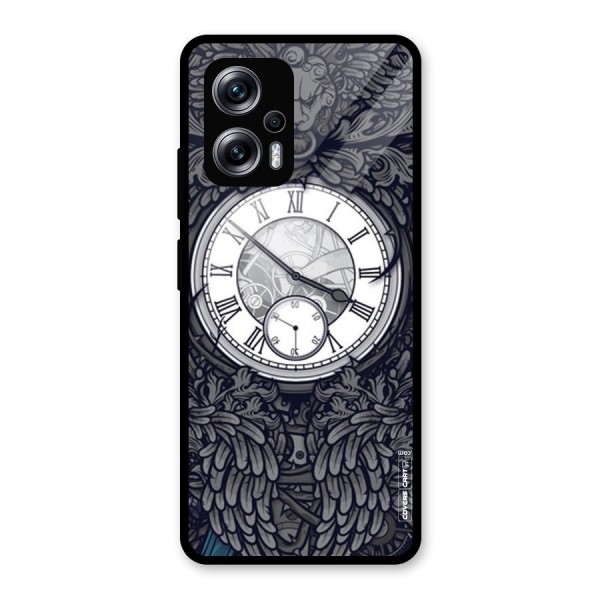 Artsy Wall Clock Glass Back Case for Redmi K50i