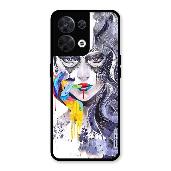 Astonishing Artwork Glass Back Case for Oppo Reno8 5G