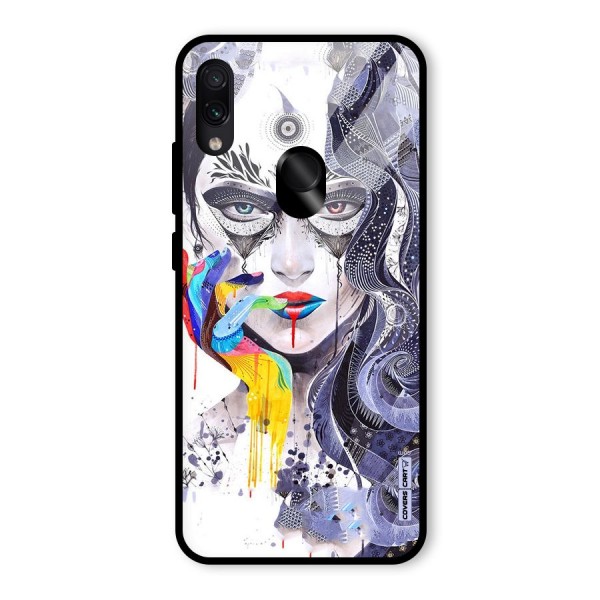 Astonishing Artwork Glass Back Case for Redmi Note 7S