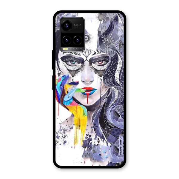 Astonishing Artwork Glass Back Case for Vivo Y21A