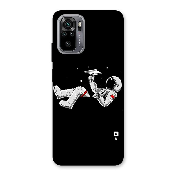 Astronaut Aeroplane Back Case for Redmi Note 10