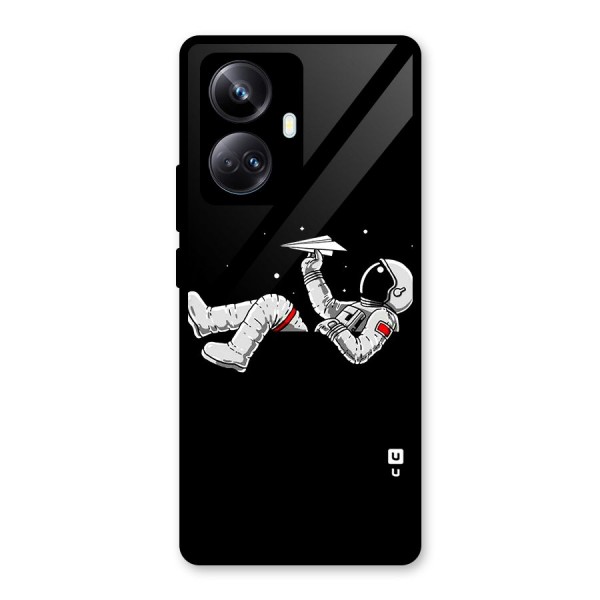 Astronaut Aeroplane Glass Back Case for Realme 10 Pro Plus