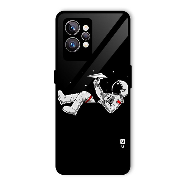 Astronaut Aeroplane Glass Back Case for Realme GT2 Pro