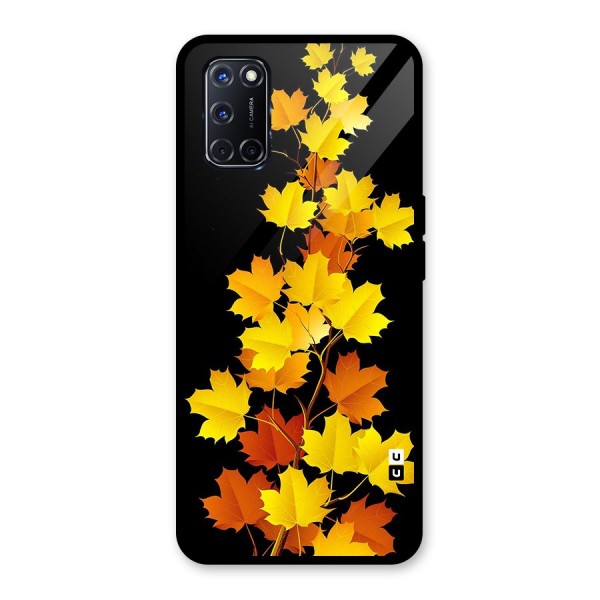 Autumn Forest Leaves Glass Back Case for Oppo A52