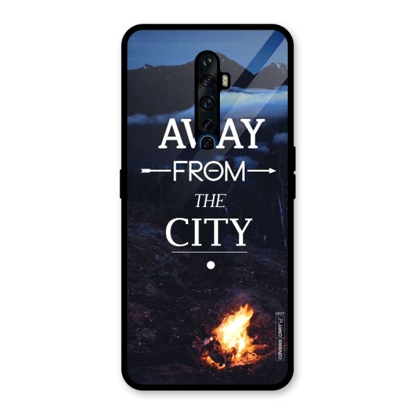 Away From City Glass Back Case for Oppo Reno2 Z