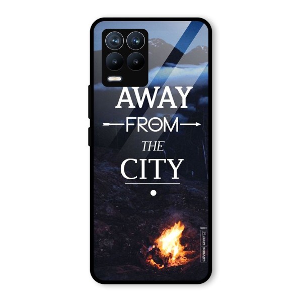 Away From City Glass Back Case for Realme 8 Pro