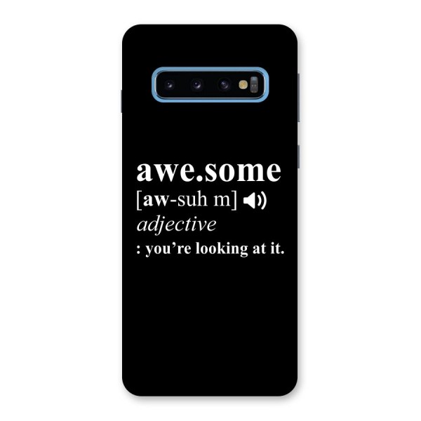 Awesome Looking at it Back Case for Galaxy S10