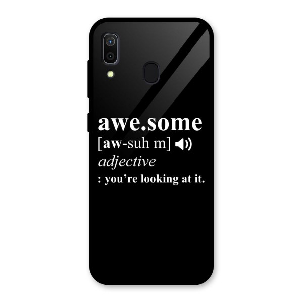 Awesome Looking at it Glass Back Case for Galaxy A30