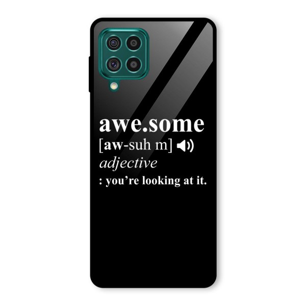 Awesome Looking at it Glass Back Case for Galaxy F62