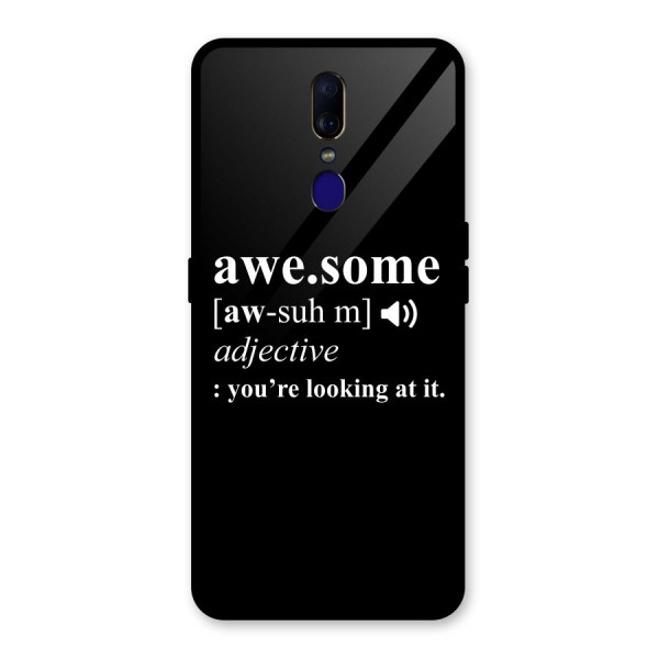 Awesome Looking at it Glass Back Case for Oppo F11