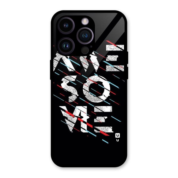Awesome Me Glass Back Case for iPhone 14 Pro