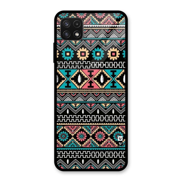 Aztec Beautiful Creativity Glass Back Case for Galaxy A22 5G