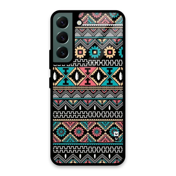 Aztec Beautiful Creativity Glass Back Case for Galaxy S22 5G