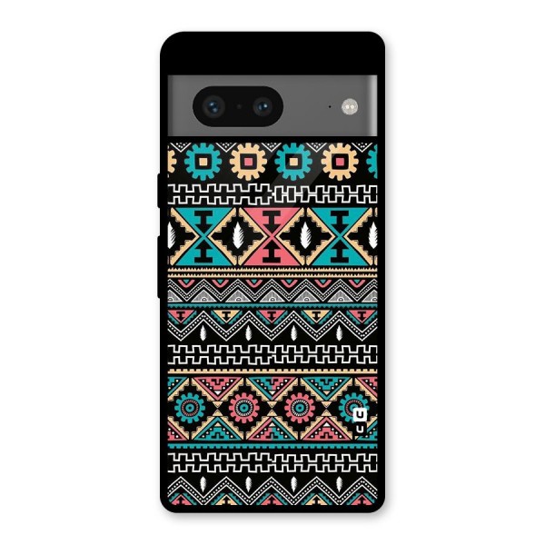 Aztec Beautiful Creativity Glass Back Case for Google Pixel 7