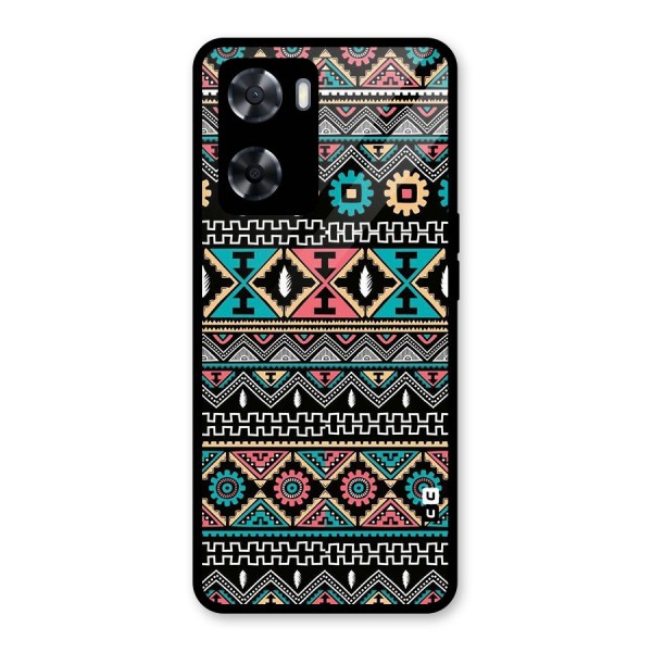 Aztec Beautiful Creativity Glass Back Case for Oppo A57 2022