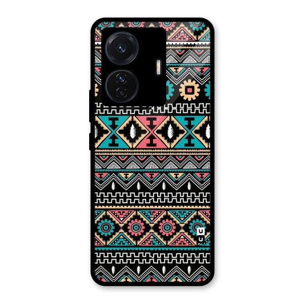 Aztec Beautiful Creativity Glass Back Case for Vivo T1 Pro