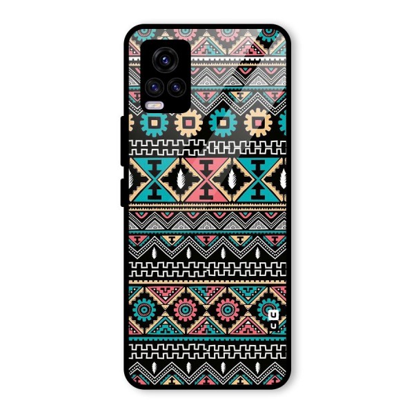 Aztec Beautiful Creativity Glass Back Case for Vivo V20