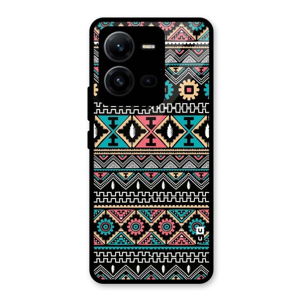 Aztec Beautiful Creativity Glass Back Case for Vivo V25