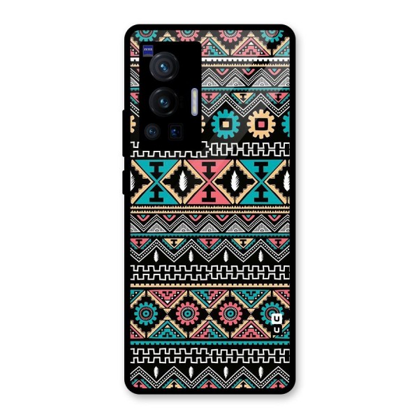 Aztec Beautiful Creativity Glass Back Case for Vivo X70 Pro