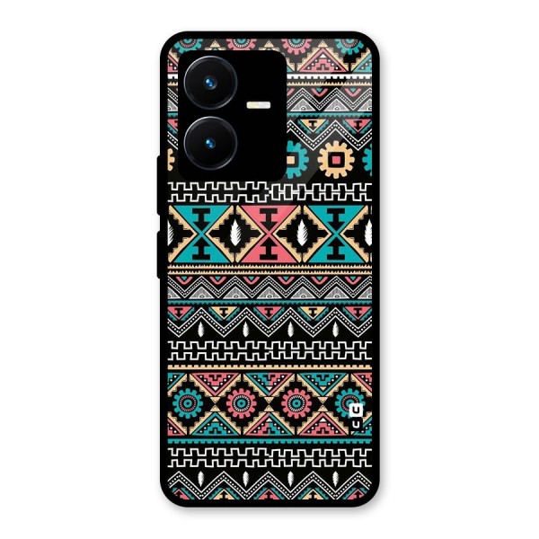 Aztec Beautiful Creativity Glass Back Case for Vivo Y22