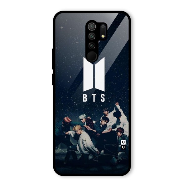 BTS Army All Glass Back Case for Redmi 9 Prime