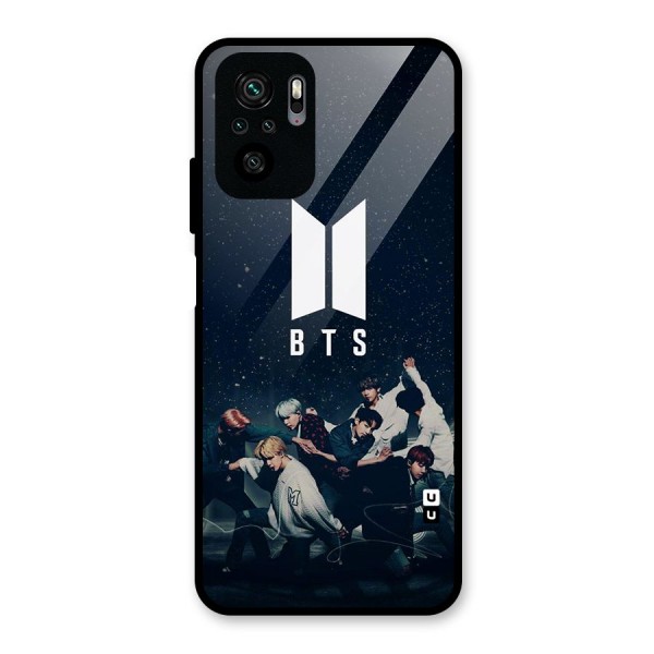 BTS Army All Glass Back Case for Redmi Note 10