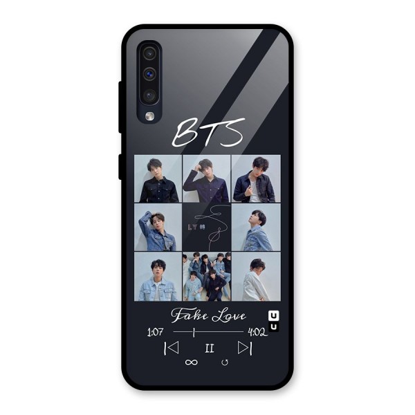 BTS Fake Love Glass Back Case for Galaxy A50