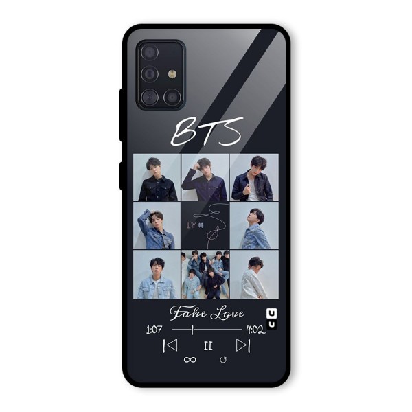 BTS Fake Love Glass Back Case for Galaxy A51