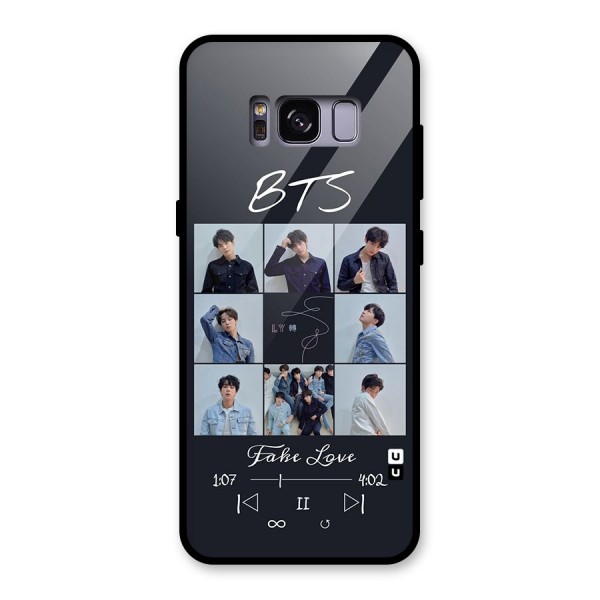 BTS Fake Love Glass Back Case for Galaxy S8