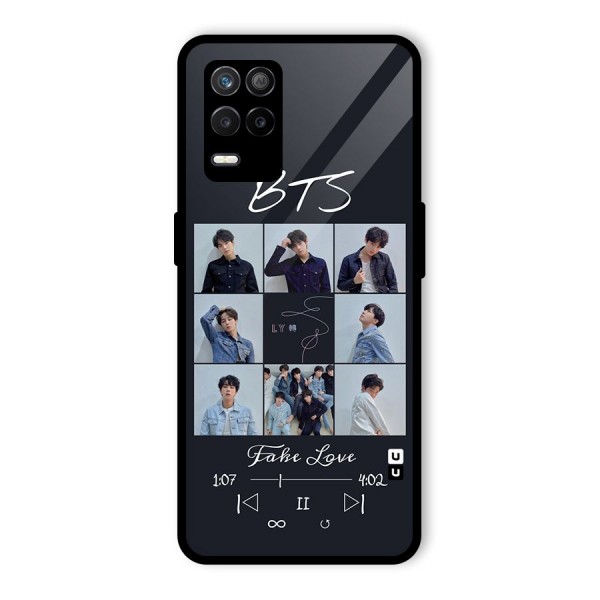 BTS Fake Love Glass Back Case for Realme 9 5G