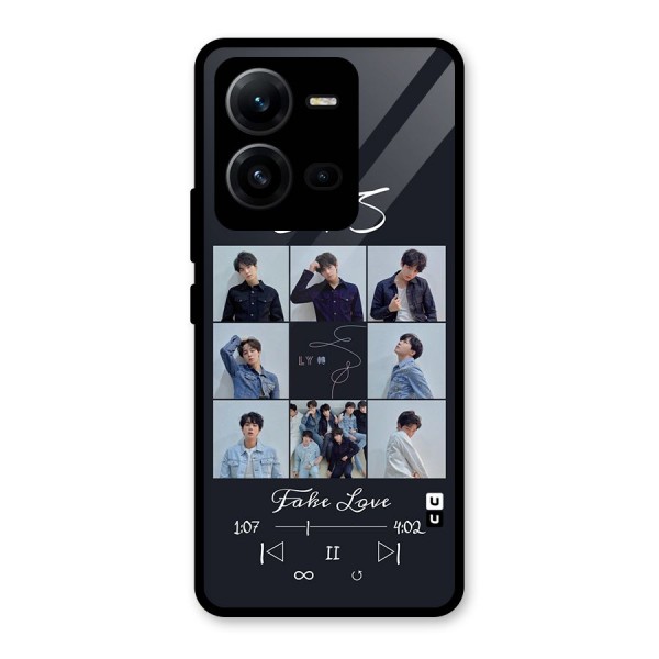 BTS Fake Love Glass Back Case for Vivo V25