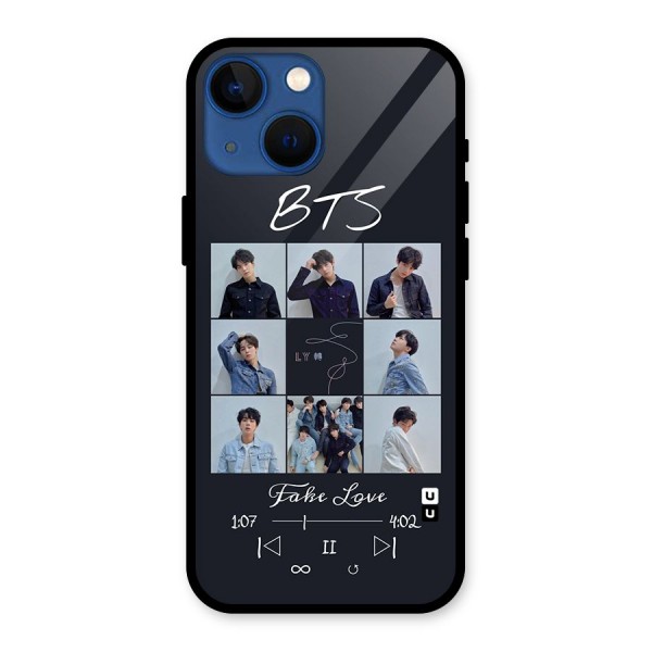 BTS Fake Love Glass Back Case for iPhone 13 Mini