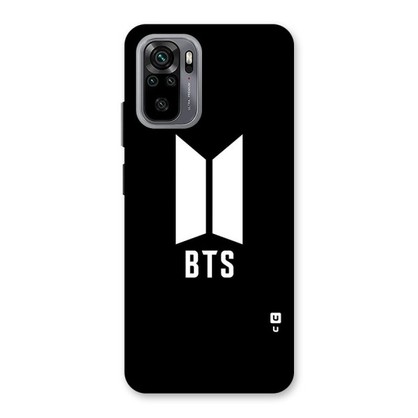 BTS Logo Black Back Case for Redmi Note 10