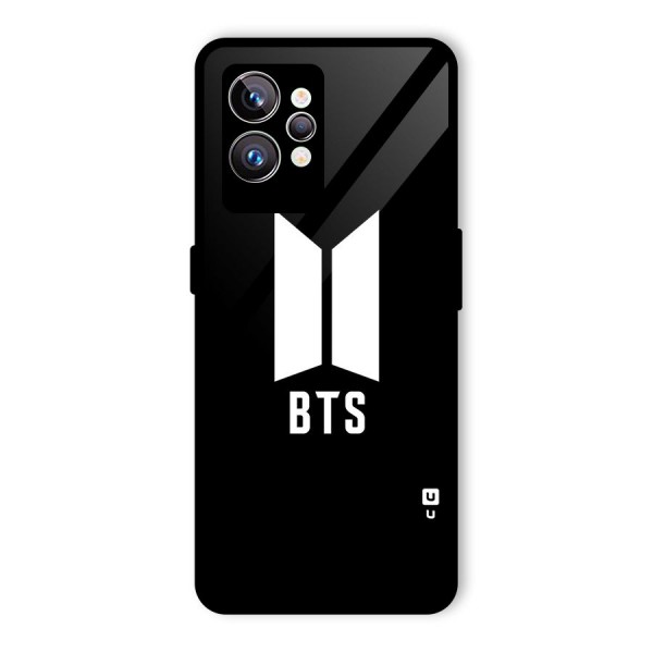 BTS Logo Black Glass Back Case for Realme GT2 Pro