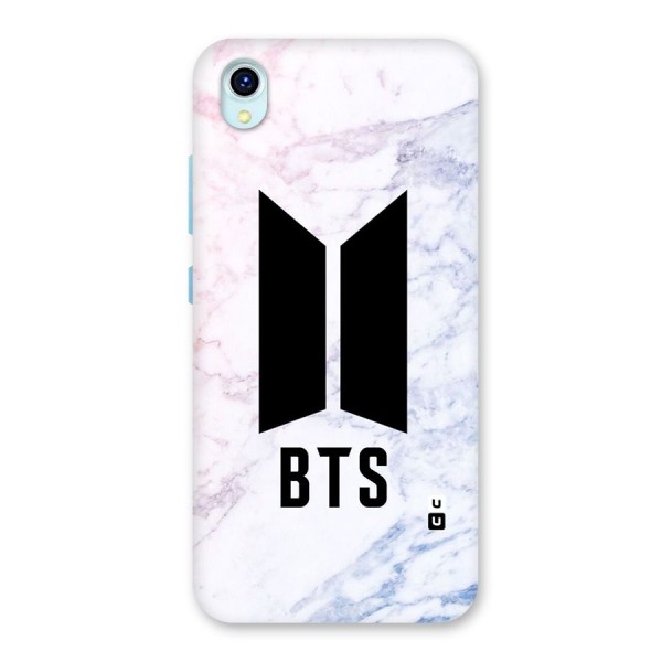 BTS Logo Marble Print Back Case for Vivo Y1s